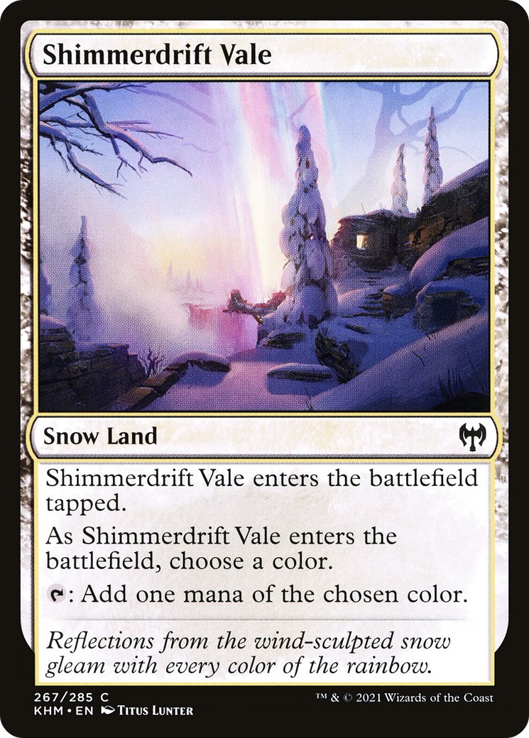 Shimmerdrift Vale  (KHM-267) - Kaldheim: (snow) Foil