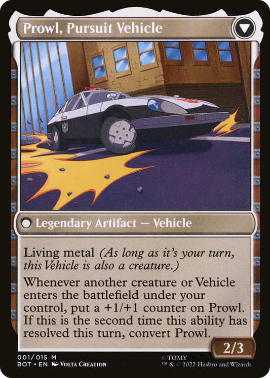 Prowl, Stoic Strategist // Prowl, Pursuit Vehicle (BOT-001) - Transformers: (convertdfc) Foil