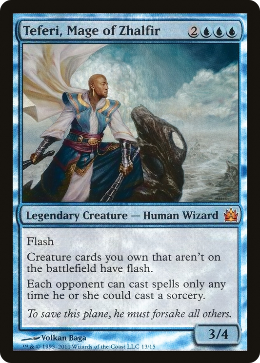 Teferi, Mage of Zhalfir (V11-013) - From the Vault: Legends Foil