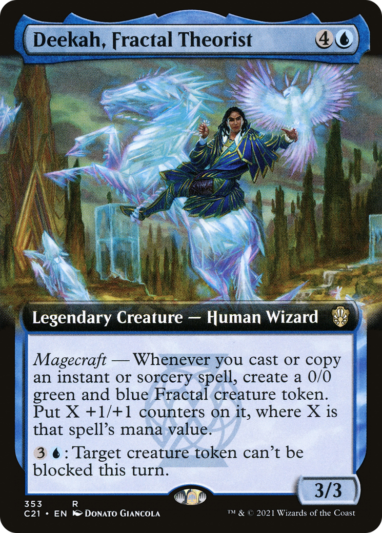 Deekah, Fractal Theorist (C21-353) - Commander 2021: (Extended Art)