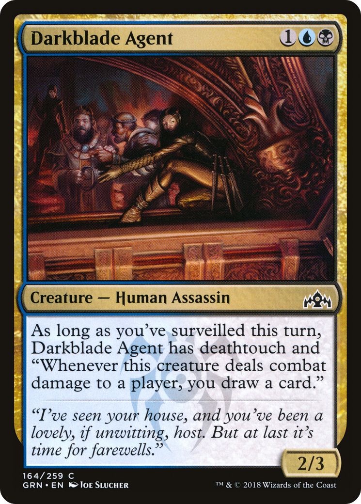 Darkblade Agent (GRN-164) - Guilds of Ravnica Foil