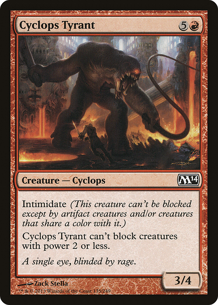 Cyclops Tyrant (M14-135) - Magic 2014