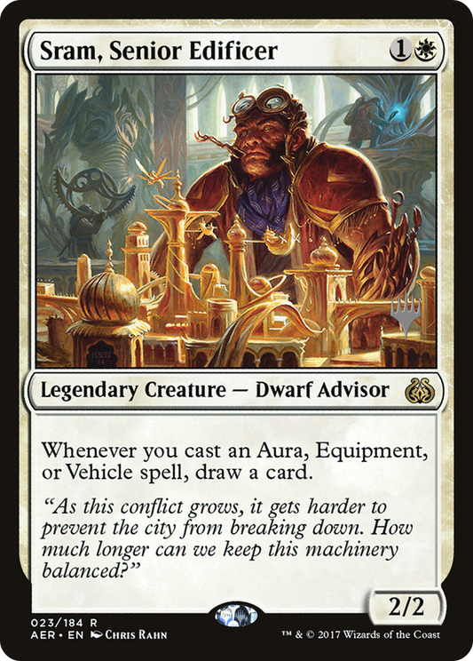 Sram, Senior Edificer (PAER-23P) - Aether Revolt Promos Foil