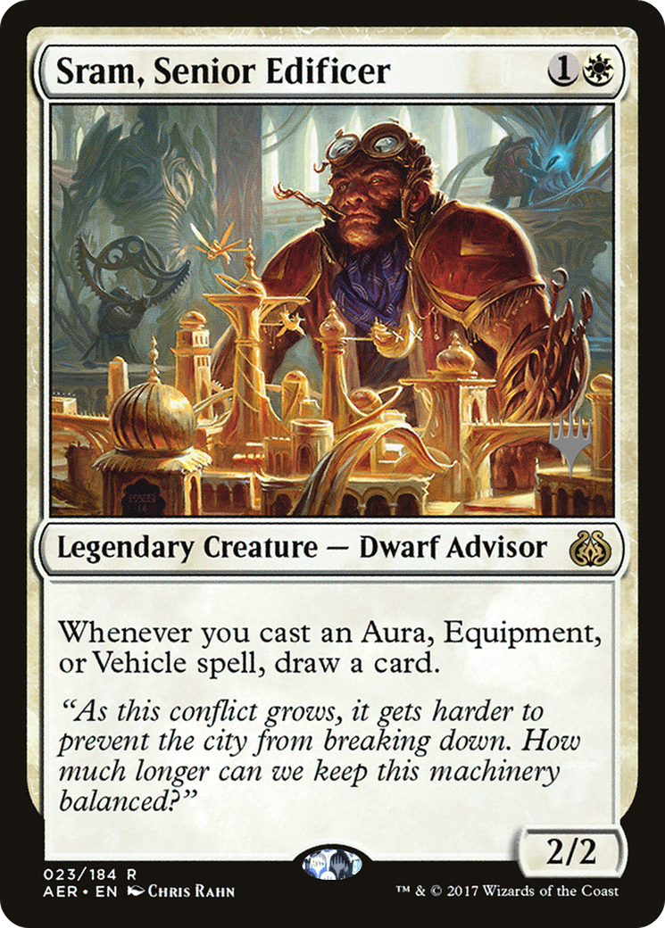 Sram, Senior Edificer (PPKHM-23P) - Aether Revolt Promos Foil (Promo Pack)