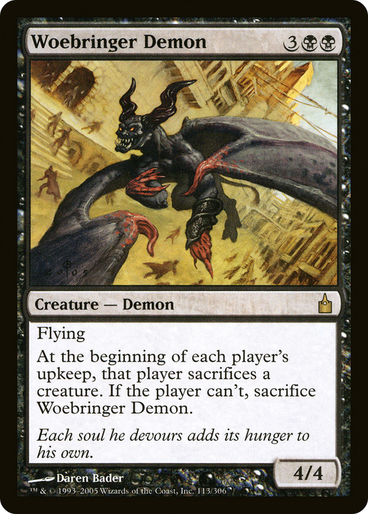 Woebringer Demon (RAV-113) - Ravnica: City of Guilds Foil