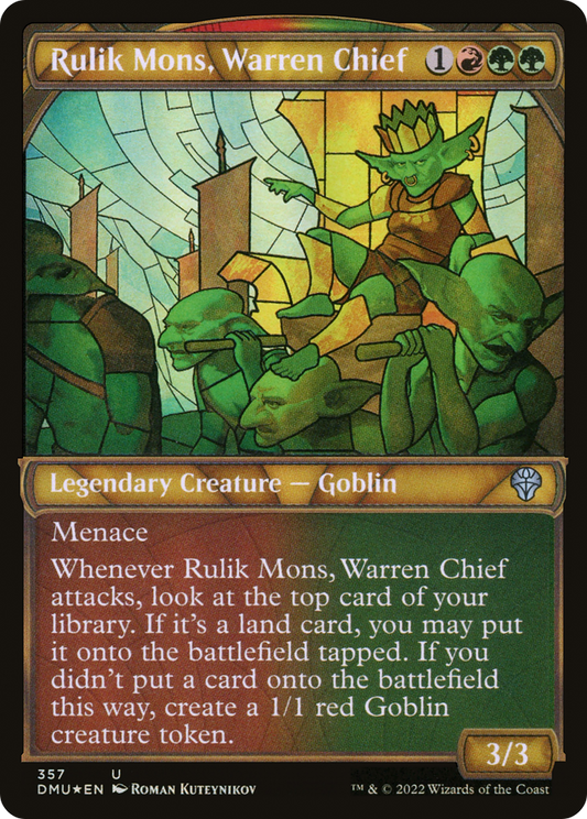 Rulik Mons, Warren Chief (DMU-357) - Dominaria United: (Showcase) Foil