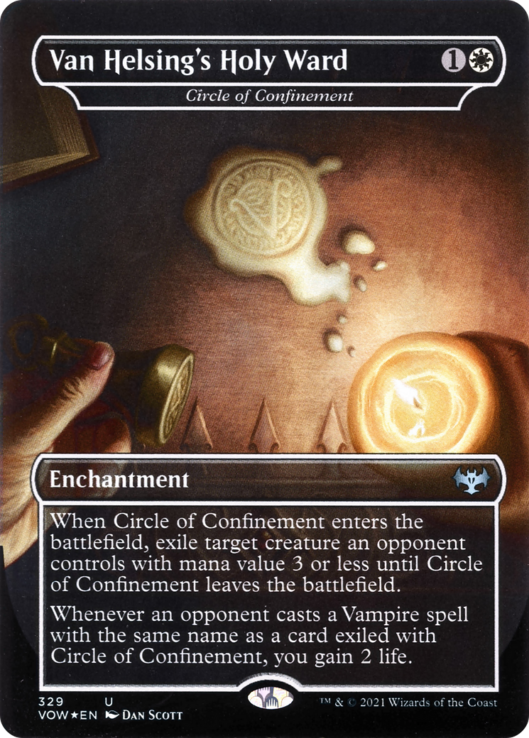 Van Helsing's Holy Ward - Circle of Confinement (VOW-329) - Innistrad: Crimson Vow / Van Helsing's Holy Ward (Borderless)