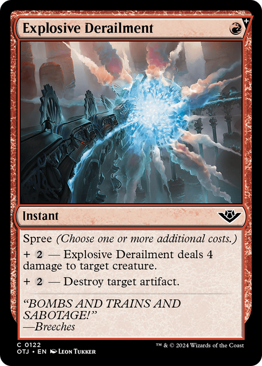 Explosive Derailment (OTJ-122) - Outlaws of Thunder Junction Foil