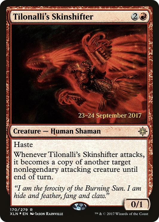 Tilonalli's Skinshifter (PXLN-170S) - Ixalan Promos Foil