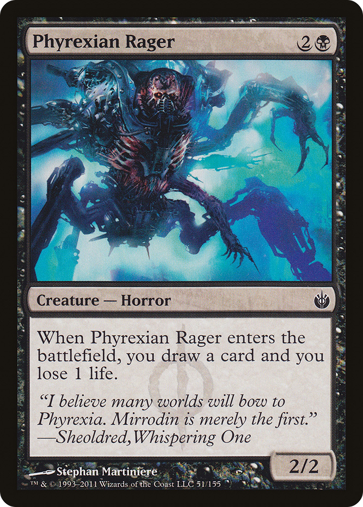 Phyrexian Rager (MBS-051) - Mirrodin Besieged Foil