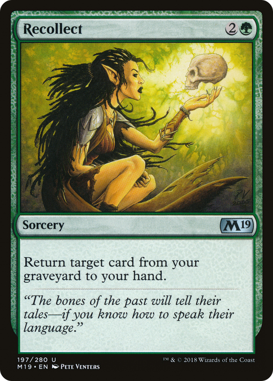 Recollect (M19-197) - Core Set 2019 Foil