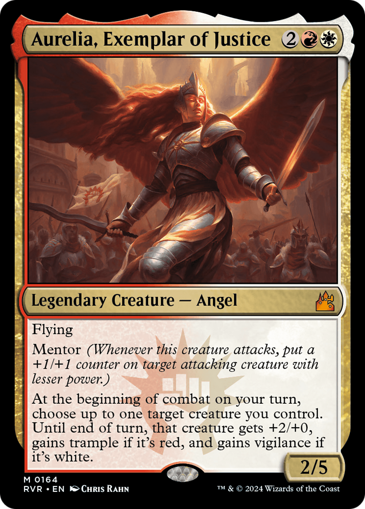 Aurelia, Exemplar of Justice (RVR-164) - Ravnica Remastered Foil