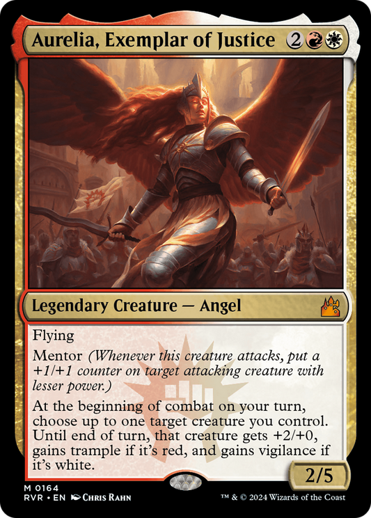 Aurelia, Exemplar of Justice (RVR-164) - Ravnica Remastered Foil