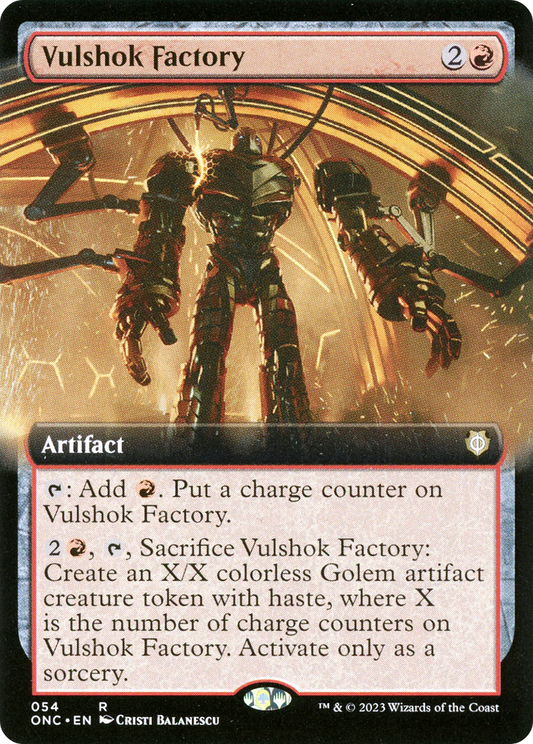 Vulshok Factory (ONC-054) - Phyrexia: All Will Be One Commander: (Extended Art)