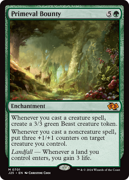 Primeval Bounty (J25-701) - Foundations Jumpstart Foil