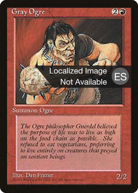 Gray Ogre (4BB-200) - Fourth Edition Foreign Black Border