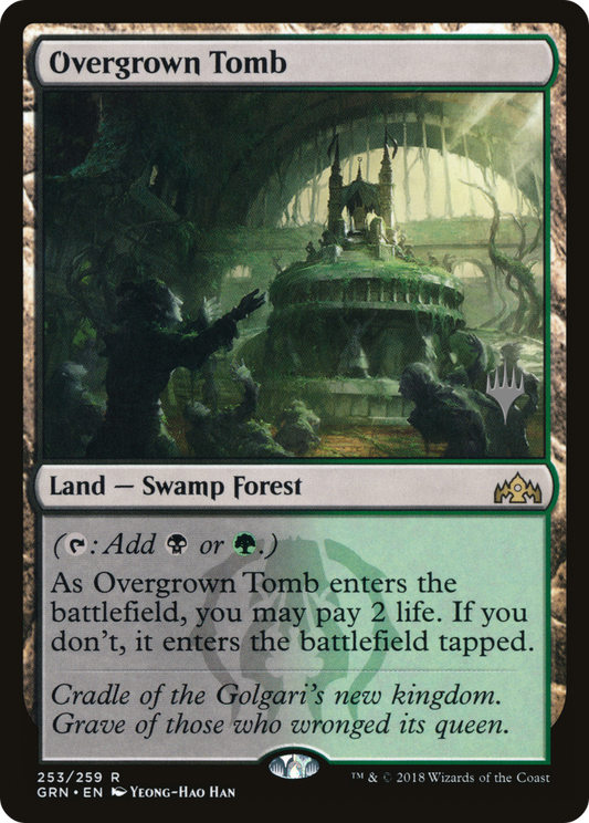 Overgrown Tomb (PGRN-253P) - Guilds of Ravnica Promos