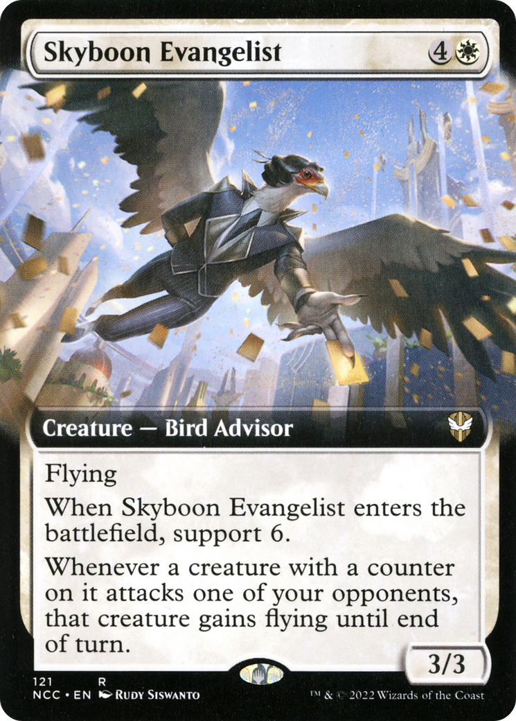 Skyboon Evangelist (NCC-121) - New Capenna Commander: (Extended Art)