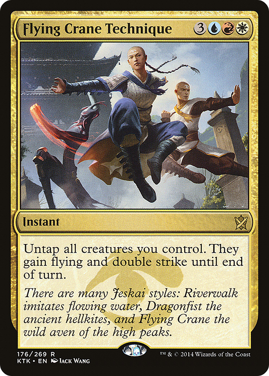 Flying Crane Technique (KTK-176) - Khans of Tarkir Foil