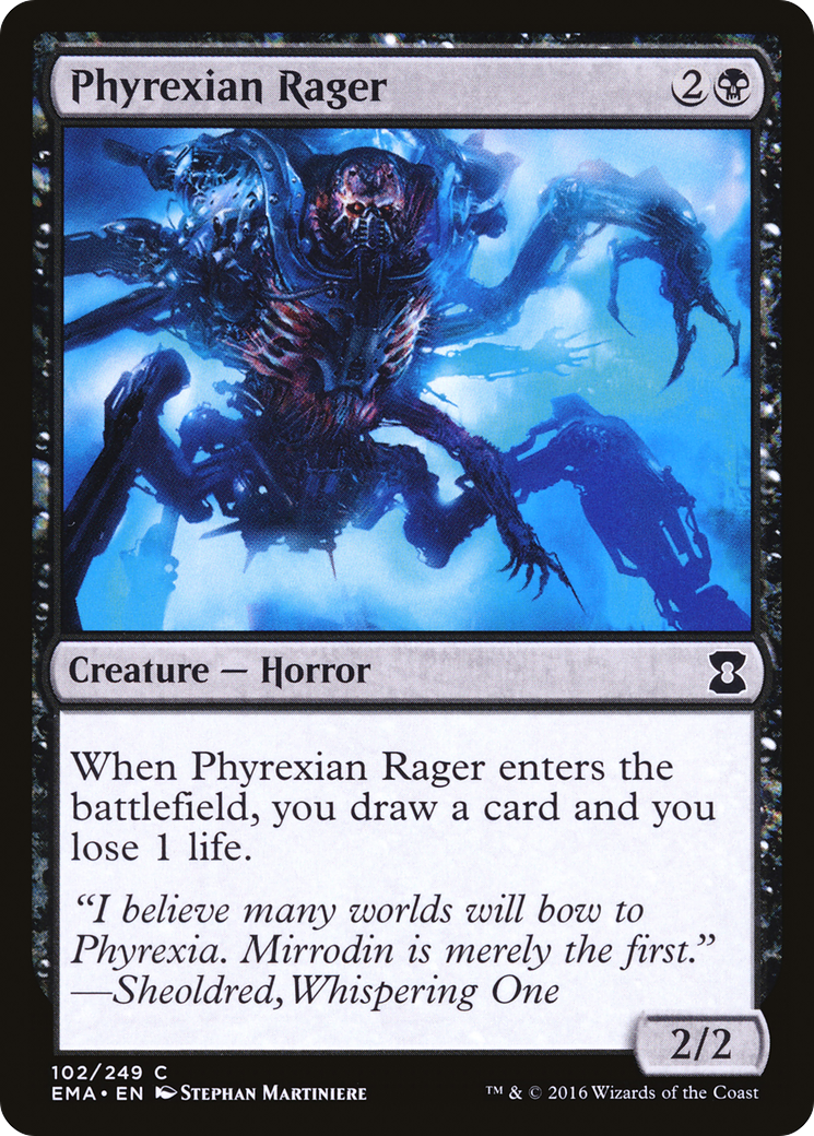 Phyrexian Rager (EMA-102) - Eternal Masters Foil