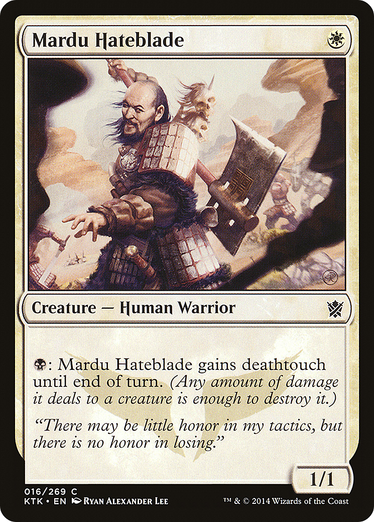 Mardu Hateblade (KTK-016) - Khans of Tarkir Foil