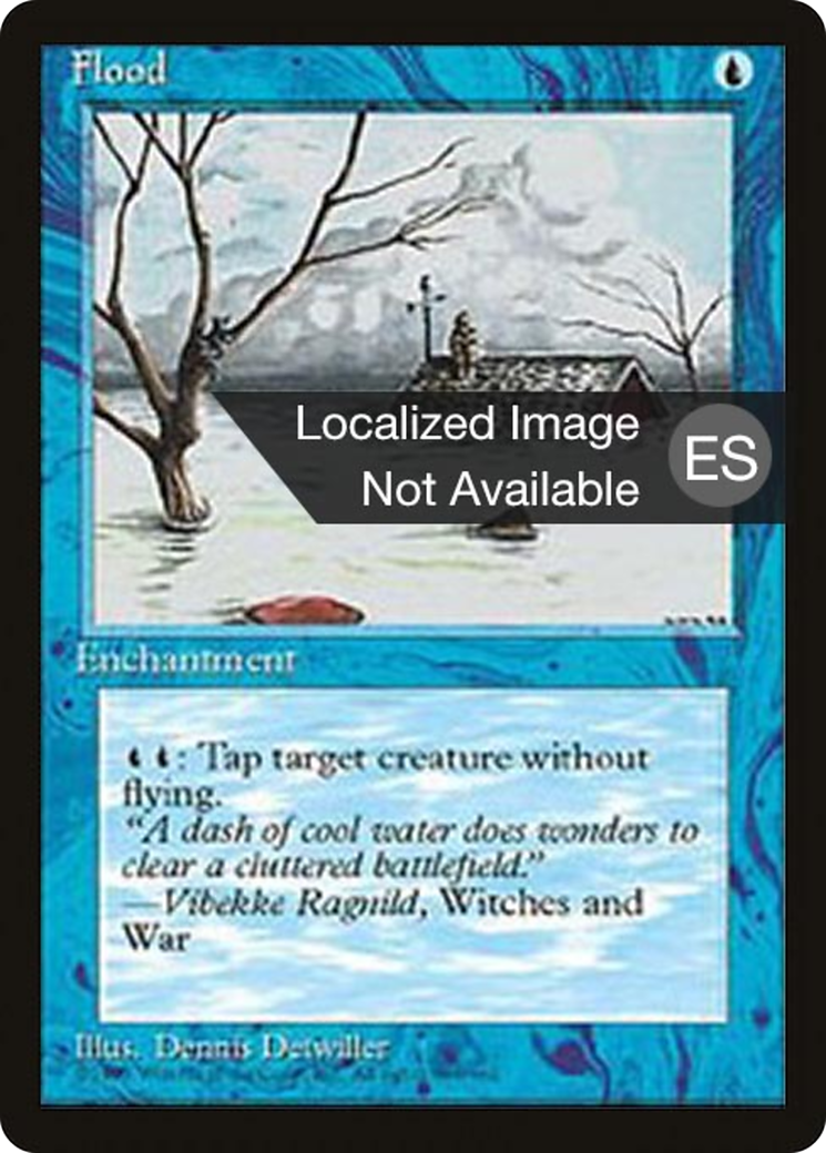 Flood (4BB-073) - Fourth Edition Foreign Black Border