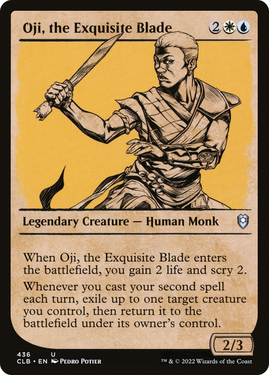 Oji, the Exquisite Blade (CLB-436) - Commander Legends: Battle for Baldur's Gate: (Showcase) Foil