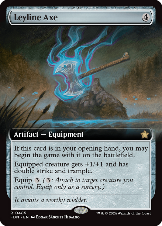 Leyline Axe (Extended Art) (FDN-485) - Foundations: (Extended Art)
