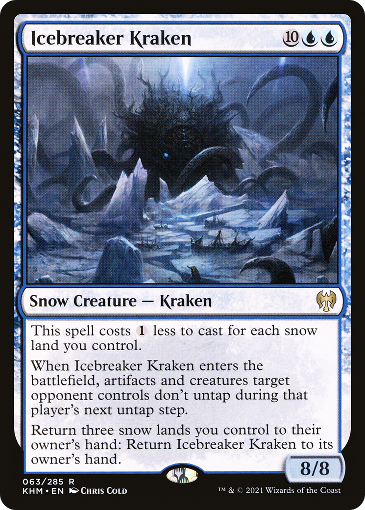 Icebreaker Kraken  (KHM-063) - Kaldheim: (snow) Foil