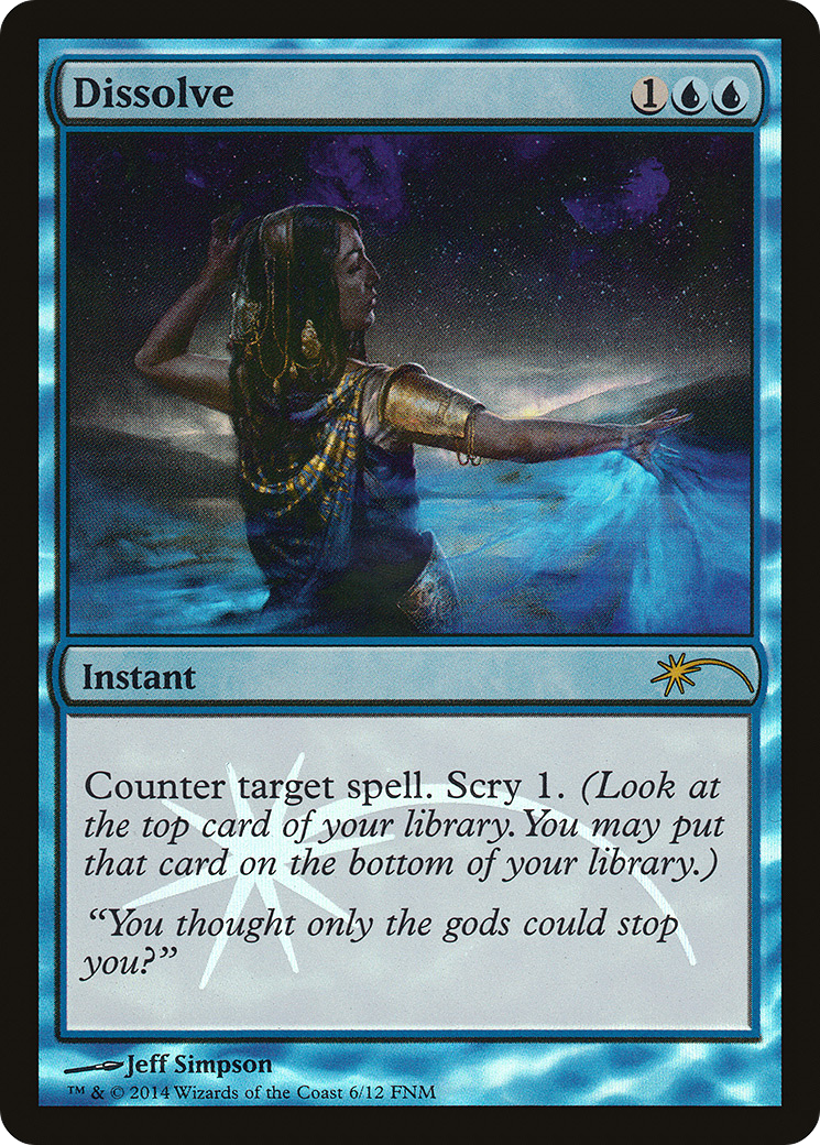 Dissolve (F14-006) - Friday Night Magic 2014 Foil