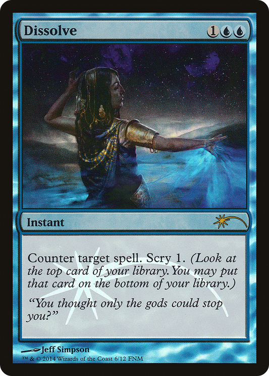 Dissolve (F14-006) - Friday Night Magic 2014 Foil