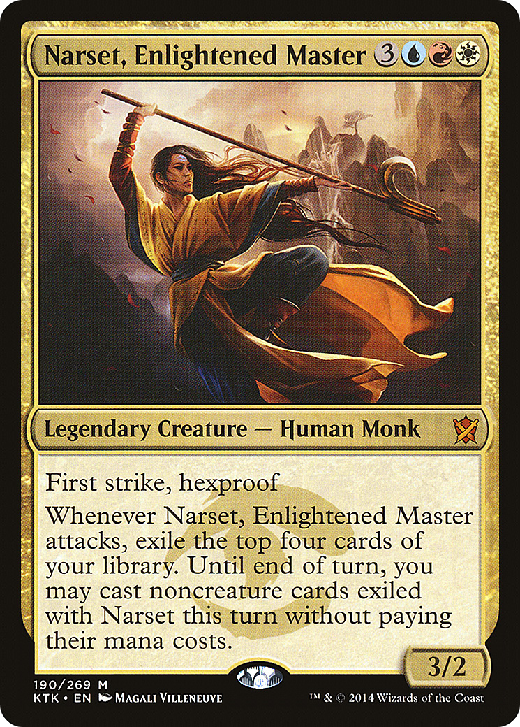 Narset, Enlightened Master (KTK-190) - Khans of Tarkir Foil