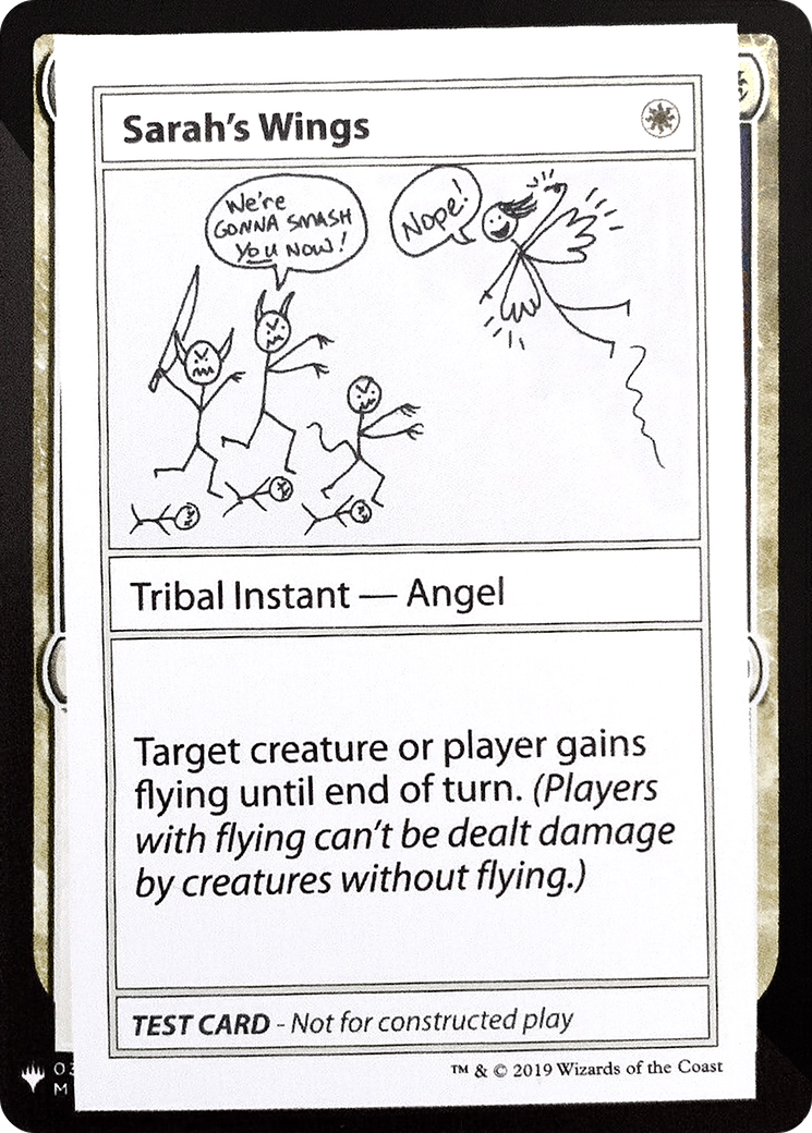 Sarah's Wings (CMB1-011) - Mystery Booster Playtest Cards 2019