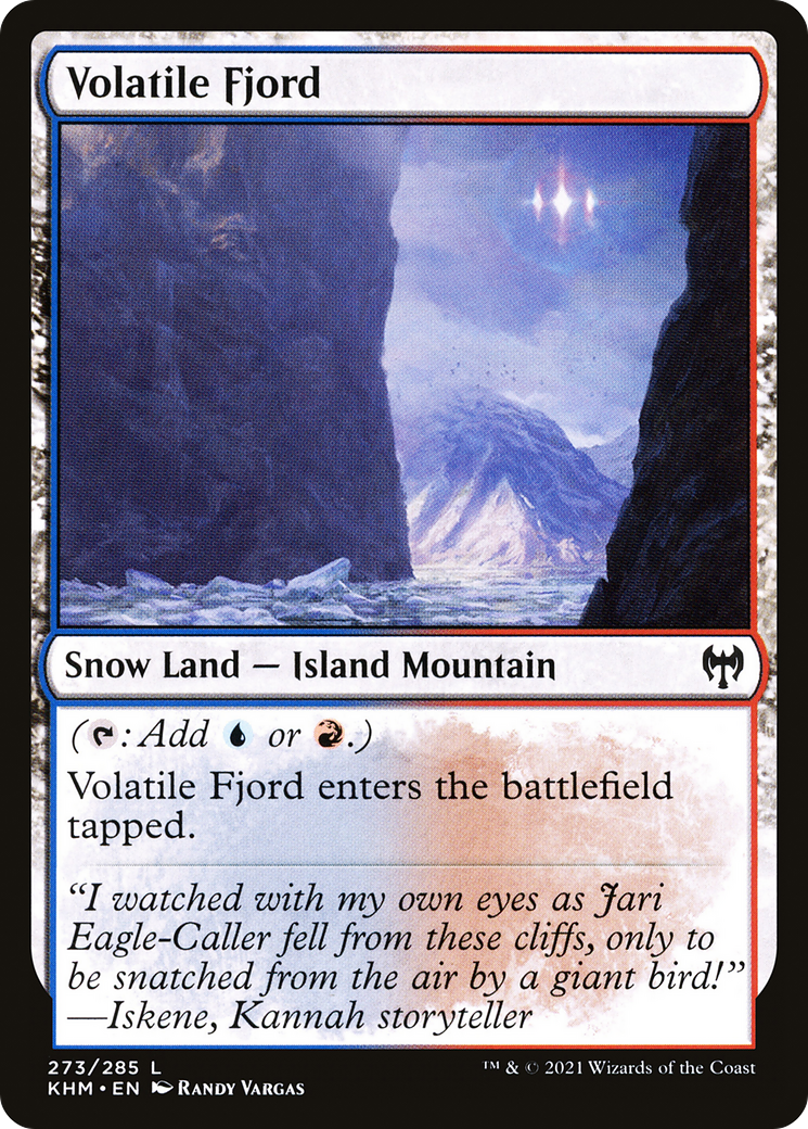 Volatile Fjord  (KHM-273) - Kaldheim: (snow)