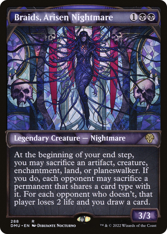 Braids, Arisen Nightmare (DMU-288) - Dominaria United: (Showcase) Foil