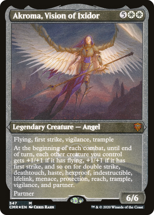 Akroma, Vision of Ixidor (CMR-547) - Commander Legends Etched Foil