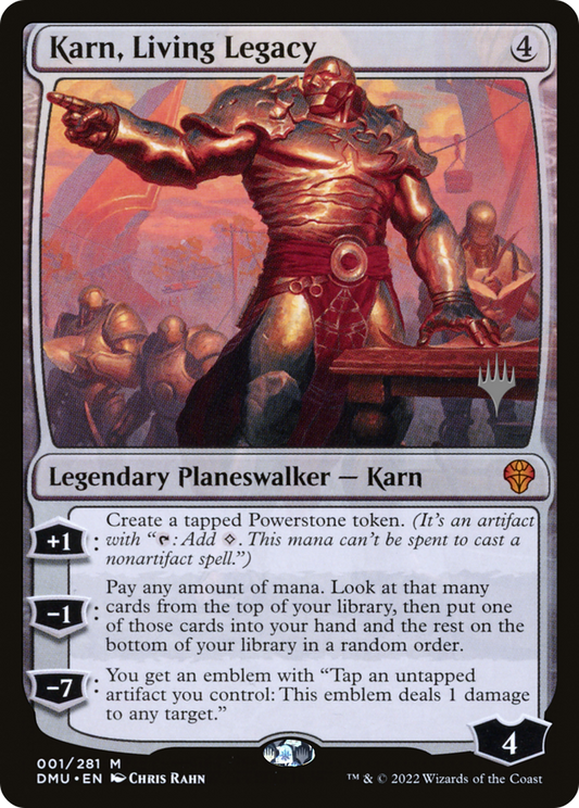 Karn, Living Legacy (PPDMU-001) - Dominaria United Promos Foil (Promo Pack)