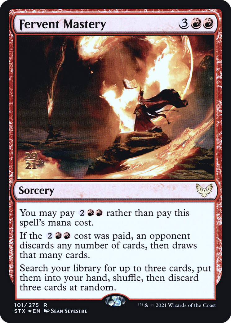 Fervent Mastery (PRE-101S) - Strixhaven: School of Mages Promos (Prerelease) Foil