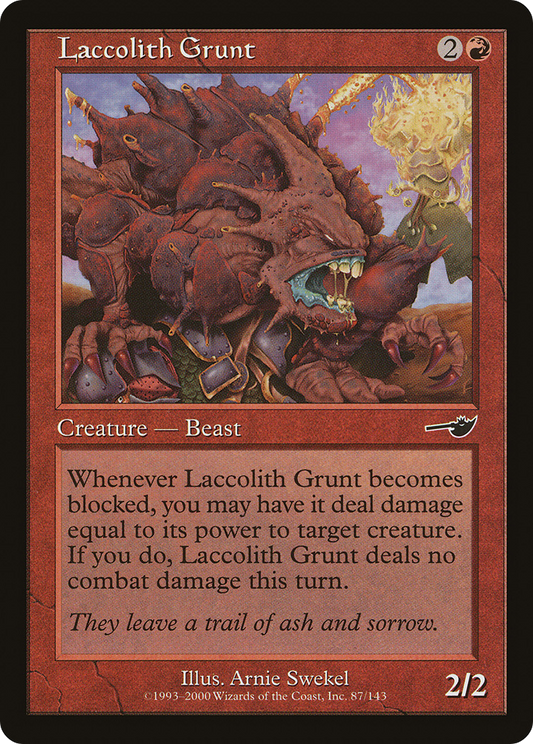 Laccolith Grunt (NEM-087) - Nemesis Foil