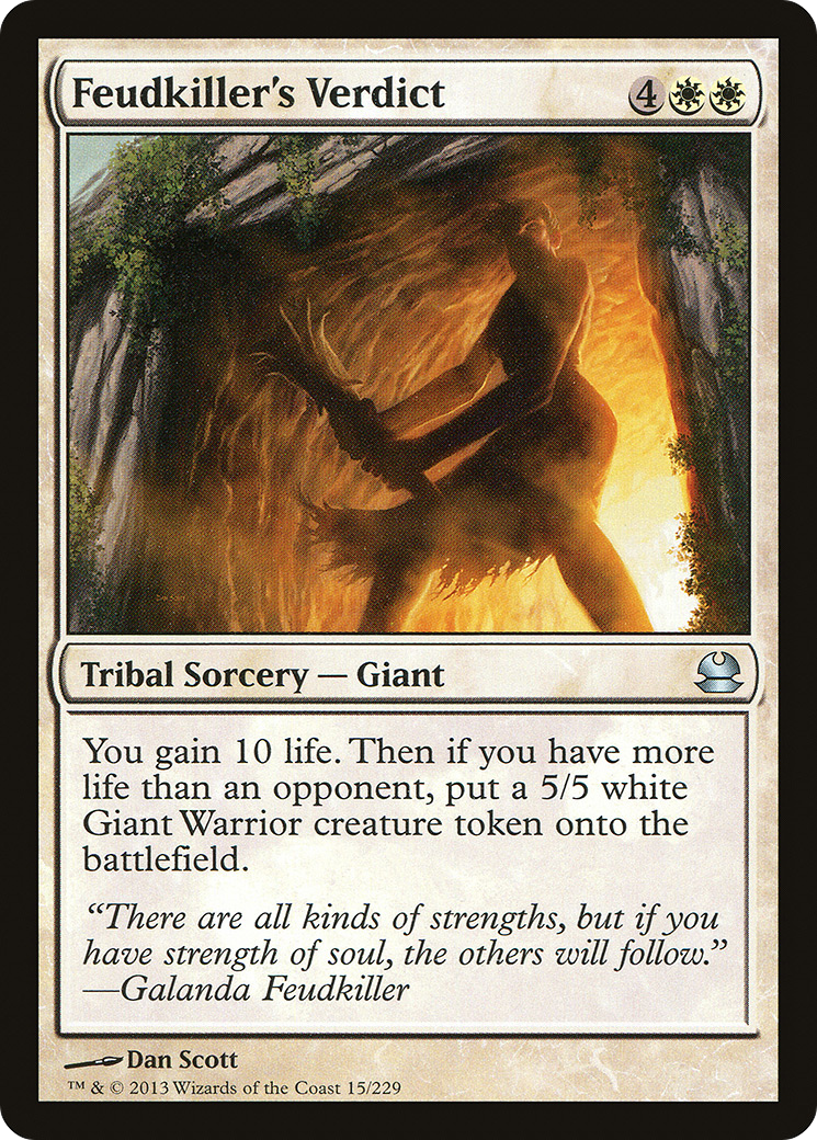 Feudkiller's Verdict  (MMA-015) - Modern Masters Foil