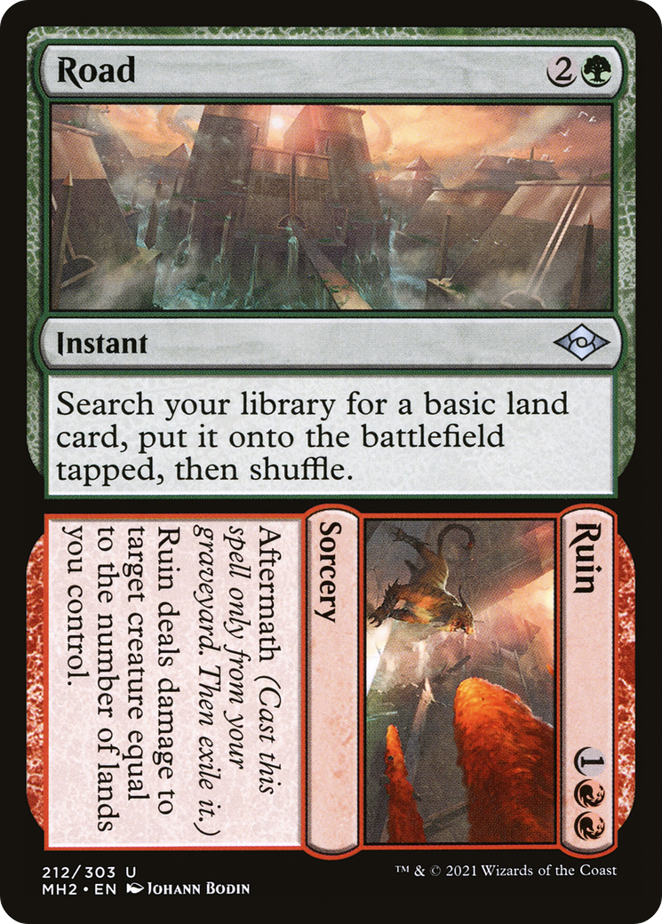 Road // Ruin (MH2-212) - Modern Horizons 2 Foil