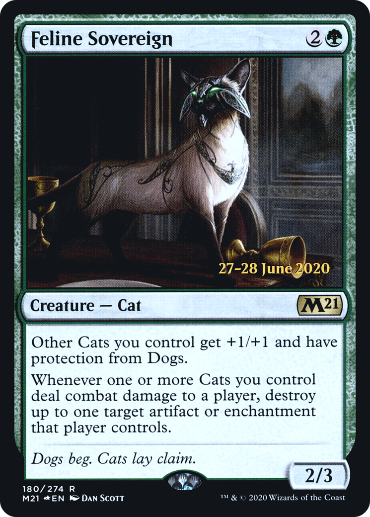 Feline Sovereign (PM21-180S) - Core Set 2021 Promos Foil