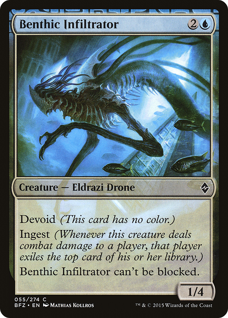 Benthic Infiltrator (BFZ-055) - Battle for Zendikar: (devoid)