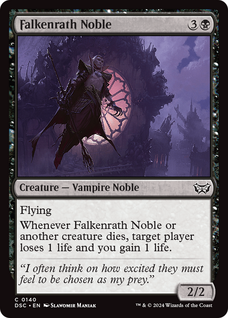 Falkenrath Noble (DSC-140) - Duskmourn: House of Horror Commander