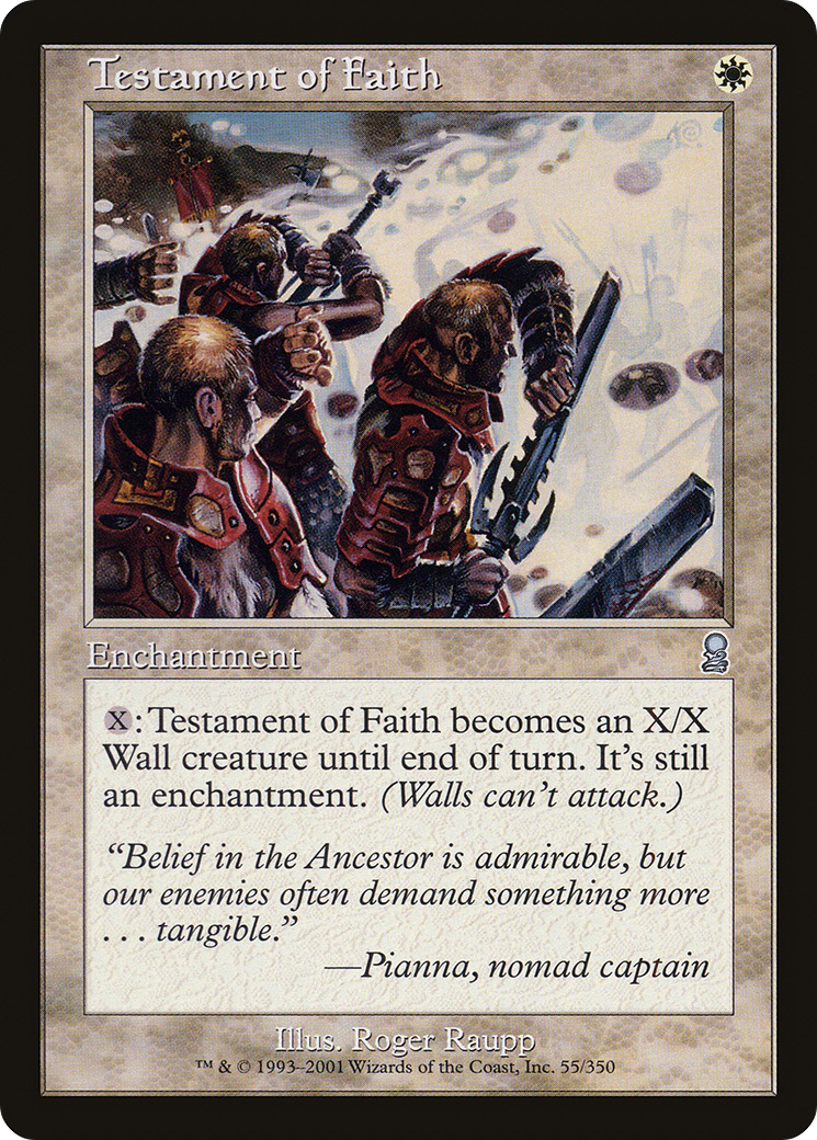 Testament of Faith (ODY-055) - Odyssey Foil