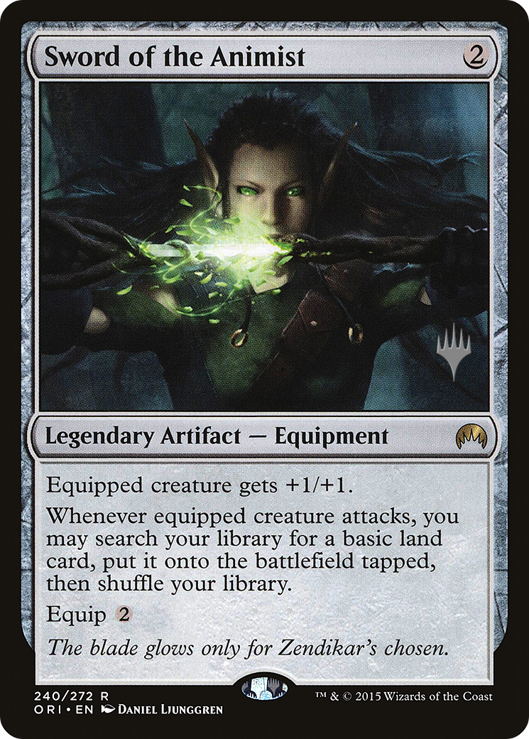 Sword of the Animist (PPTHB-240) - Magic Origins Promos (Promo Pack)