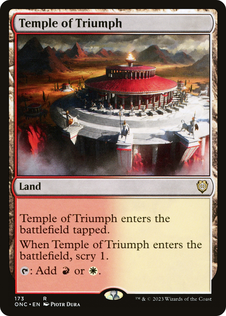 Temple of Triumph (ONC-173) - Phyrexia: All Will Be One Commander