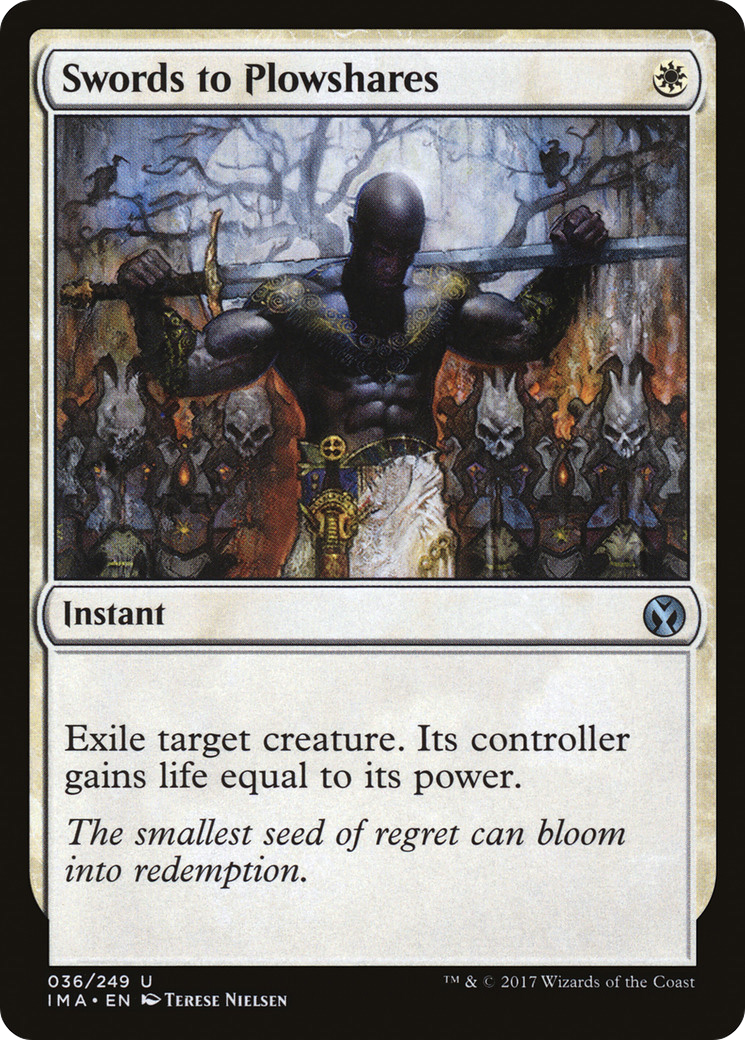 Swords to Plowshares (IMA-036) - Iconic Masters Foil