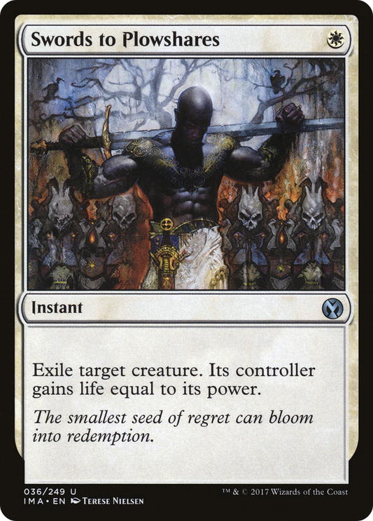 Swords to Plowshares (IMA-036) - Iconic Masters Foil