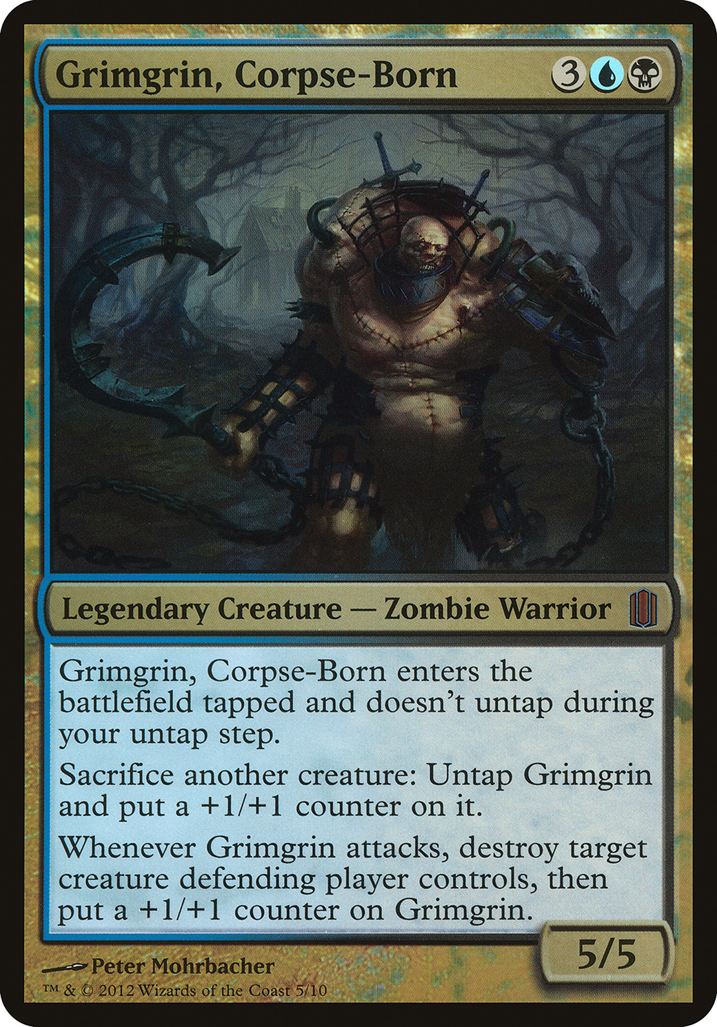 Grimgrin, Corpse-Born (OCM1-005) - Commander's Arsenal Oversized Foil